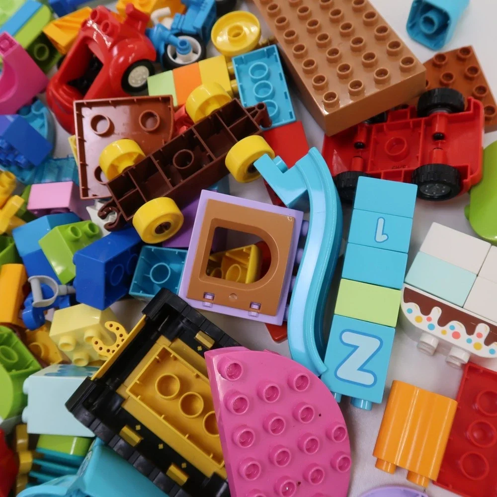LEGO DUPLO Assorted Bulk Lot 5+ lbs Pounds Bricks Specialty Pieces Cars Plates